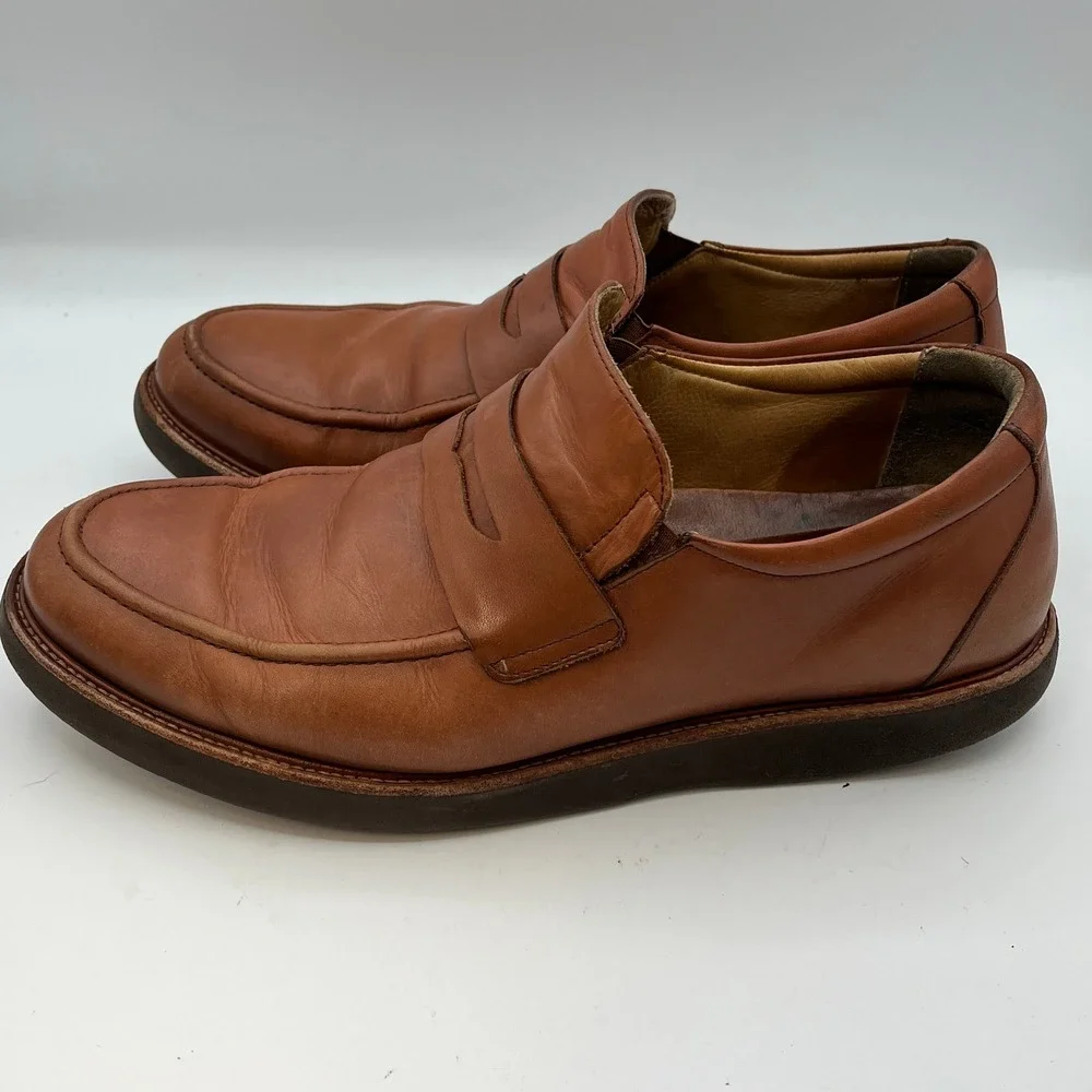 Samuel Hubbard Men's 8.5 M Ivy Legend Penny Loafer Whisky Leather Vibram‎ S 10W
